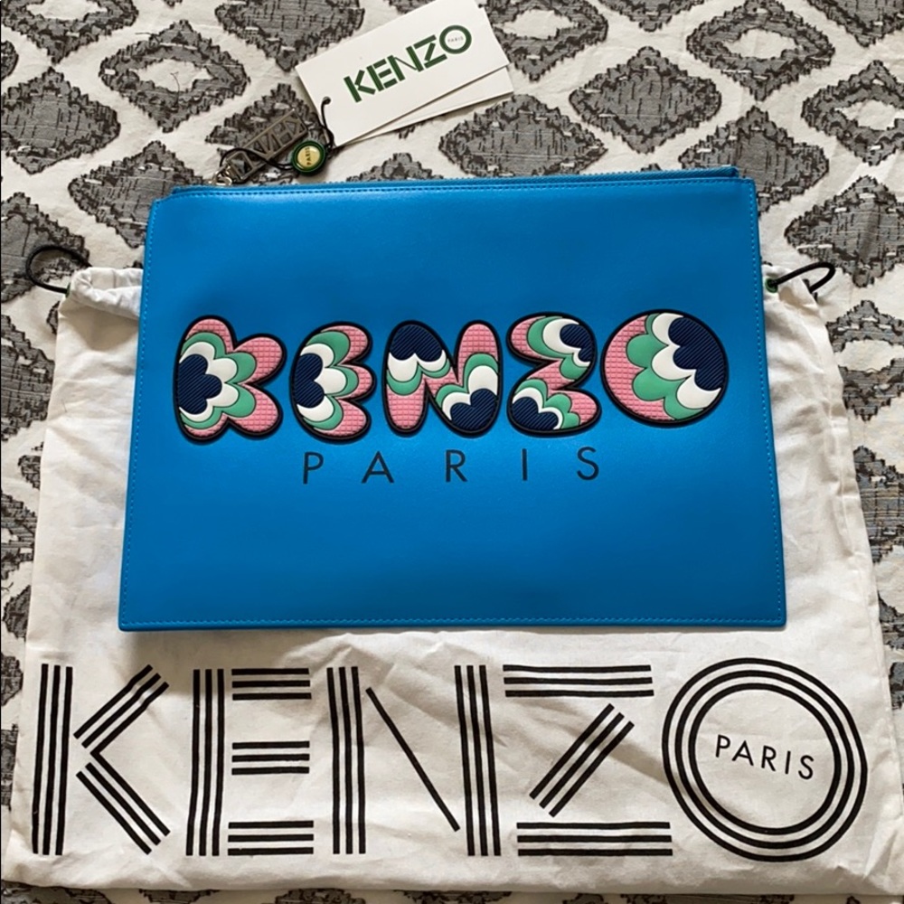 BNWT Kenzo Popcorn Zip pouch clutch